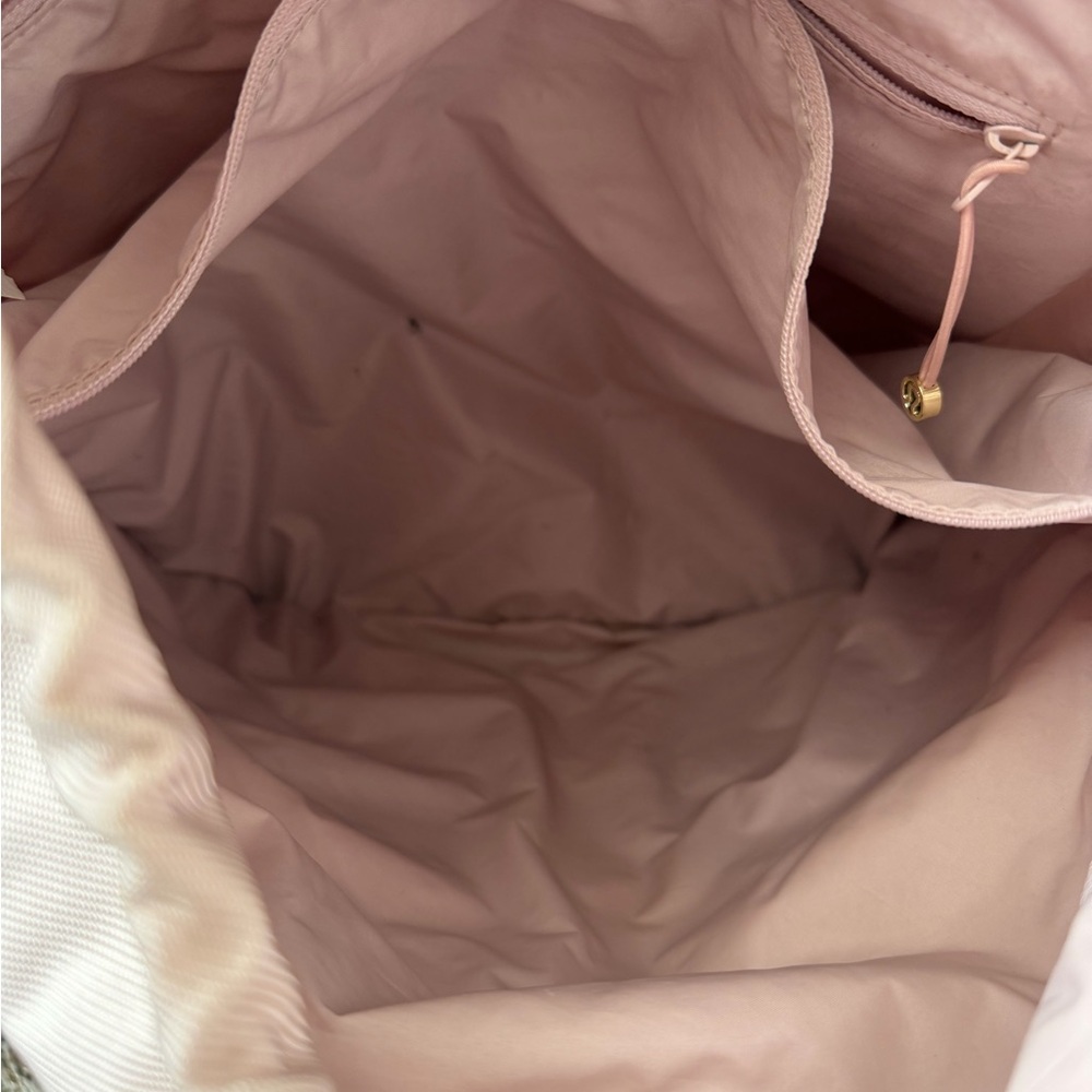 Lululemon light pink backpack drawstring pockets … - image 8